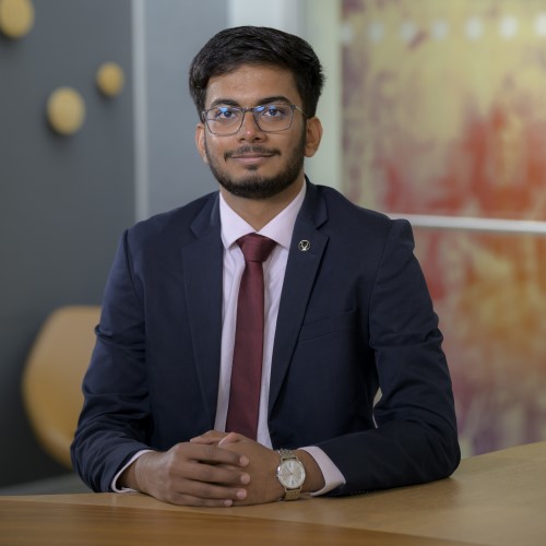 Finance & FinTech Club President Manav Ramolia