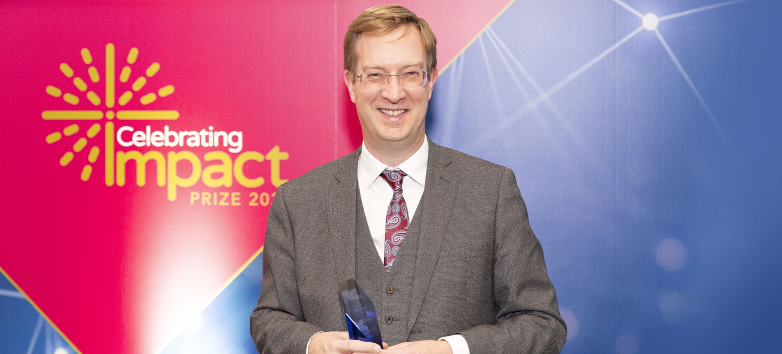 With his award