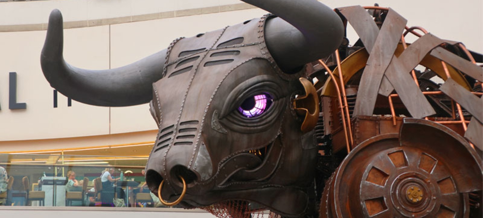 Ozzy the steampunk mechanical bull, which had a starring role in the opening ceremony at the 2022 Commonwealth Games in Birmingham